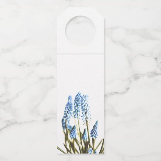 Welkom! Geniet van je verblijf! Blauwe flacon Labe Flessenhanger (Achterkant)