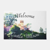 Welkom geschilderd kasteel deurmat (Voorkant)