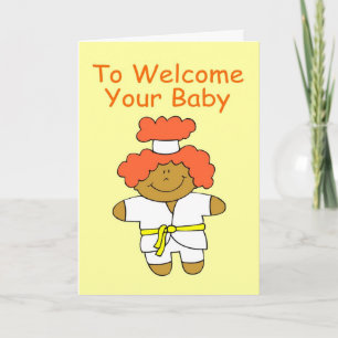 Welkom gevechtsporten baby shower wenskaart kaart