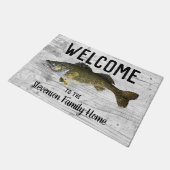 Welkom, Gevist thuisgebruik Walleye Familienaam Deurmat (Schuin)