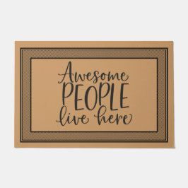 Welkom Geweldige mensen hier Deurmat