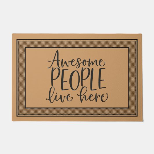 Welkom Geweldige mensen hier Deurmat (Voorkant)