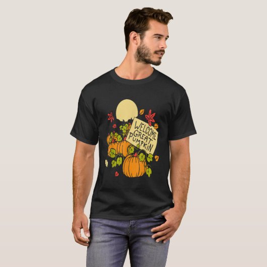 Welkom geweldige pomkin t-shirt (Voorkant volledig)