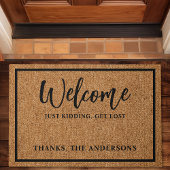 Welkom Gewoon grapje Schattigee Introvert Grappige Deurmat