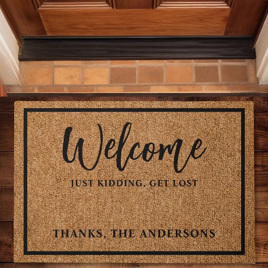 Welkom Gewoon grapje Schattigee Introvert Grappige Deurmat