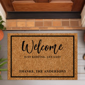 Welkom Gewoon grapje Schattigee Introvert Grappige Deurmat