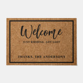 Welkom Gewoon grapje Schattigee Introvert Grappige Deurmat (Voorkant)