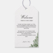 Welkom Gift Bag Label in Classic Greenery Cadeaulabel (Voorkant)