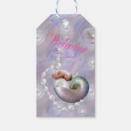 Welkom Girl Baby shower Gift Labels Cadeaulabel