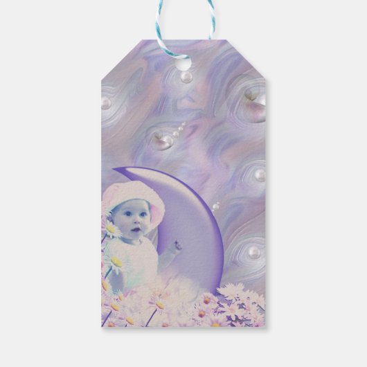 Welkom Girl Baby shower Gift Labels Cadeaulabel (Achterkant)