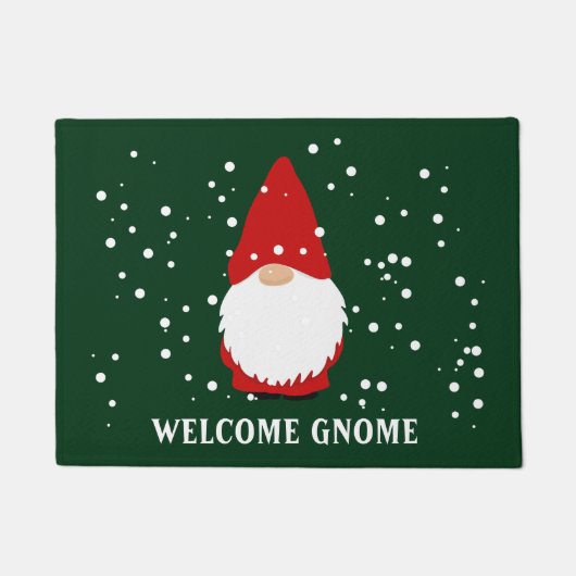 Welkom Gnome grappig winterslaapdesign Deurmat (Voorkant)