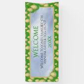 Welkom - Golden Easter Egg Hunt - Jouw tekst Spandoek (Verticaal)