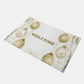 Welkom Golden Ornament kerstfeest Deurmat (Schuin)