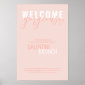 Welkom Gorgeous Valentijn Party Poster (Voorkant)
