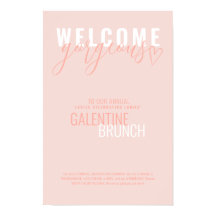 Welkom Gorgeous Valentijn Party Poster