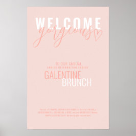 Welkom Gorgeous Valentijn Party Poster