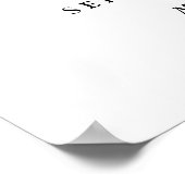 Welkom goudbruin voor bruiloft poster (Hoek)