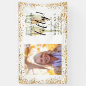 Welkom Gouden 50e Verjaardag Foto Banner (Verticaal)