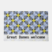 Welkom Great Dane-patroon Deurmat (Voorkant)