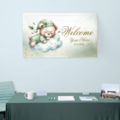 Welkom Green Boho Sleeping Teddy Bear Schattige fe Spandoek (Beurs)