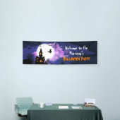 Welkom griezelig spookhuis Halloween Party Spandoek (Beurs)