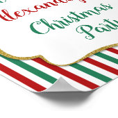 Welkom, groen rood goud poster (Hoek)