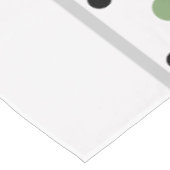 Welkom Groen Zwarte Stippen Tafelkleed (Gekanteld)