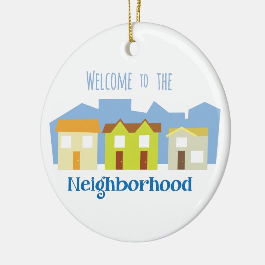 Welkom groep keramisch ornament (Links)