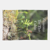 Welkom Guest van het groene Plant van de Natuur va Theedoek (Horizontaal)