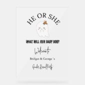 welkom Halloween & gender onthullen feest frosted Acryl Bord (Voorkant)