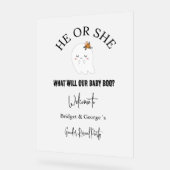 welkom Halloween & gender onthullen feest frosted Acryl Bord (Hoek)