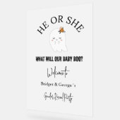 welkom Halloween & gender onthullen feest frosted Acryl Bord (Hoek)