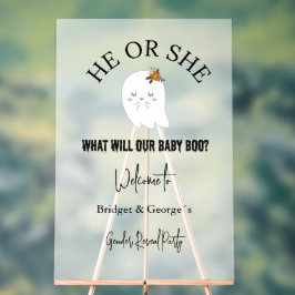 welkom Halloween & gender onthullen feest frosted Acryl Bord