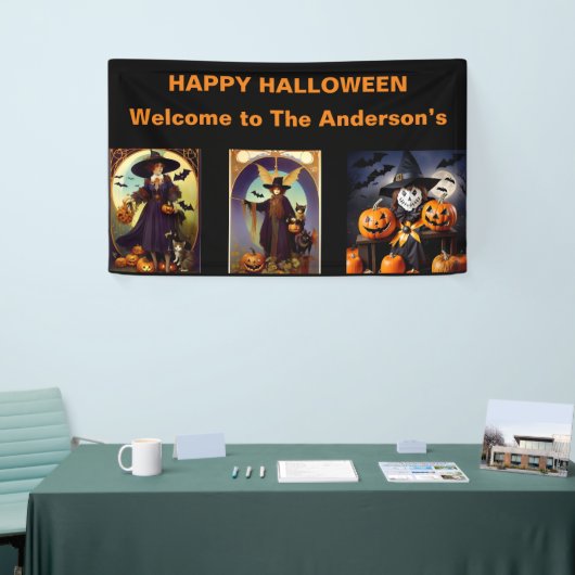 welkom Halloween Party Banner. Spandoek (Beurs)
