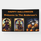 welkom Halloween Party Banner. Spandoek (Horizontaal)