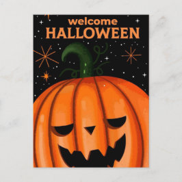 Welkom Halloween Pumpkin Briefkaart