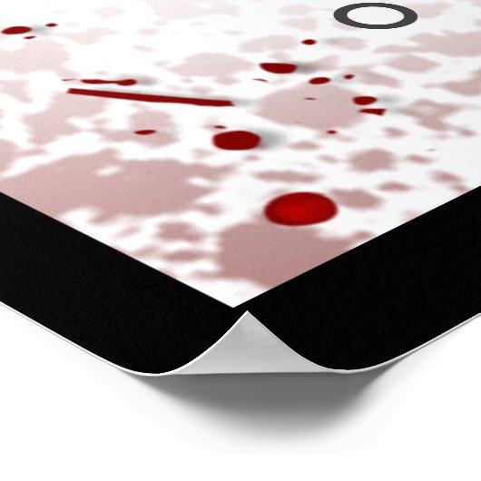 Welkom Halloween Wedding Poster Blood Splatter (Hoek)