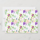 Welkom Hand Geletterde Foto Geboorteaankondiging Aankondiging (Achterkant)