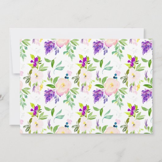 Welkom Hand Geletterde Foto Geboorteaankondiging Aankondiging (Achterkant)