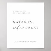 Welkom hedendaagse conservatieve minimalistische b poster (Voorkant)