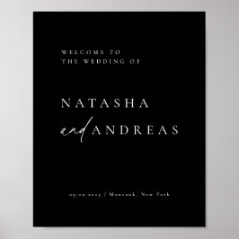 Welkom hedendaagse conservatieve minimalistische b poster