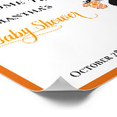 Welkom Heks Halloween Baby Shower Poster (Hoek)