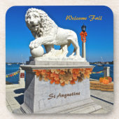 Welkom Herfst Coastal St Augustine Florida Bier Onderzetter (Voorkant)