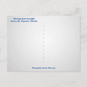 Welkom Herfst Coastal St Augustine Florida Briefkaart (Achterkant)