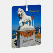 Welkom Herfst Coastal St Augustine Florida Metalen Ornament (Voorkant Rechts)