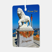 Welkom Herfst Coastal St Augustine Florida Metalen Ornament (Voorkant links)
