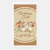Welkom Herfst Elegant Paper Guest Towel Napkins Servet (Voorkant)