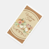 Welkom Herfst Elegant Paper Guest Towel Napkins Servet (Hoek)