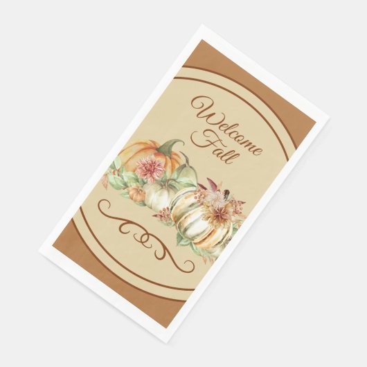 Welkom Herfst Elegant Paper Guest Towel Napkins Servet (Hoek)