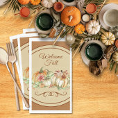 Welkom Herfst Elegant Paper Guest Towel Napkins Servet